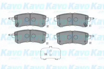 KAVO PARTS bp6628 -  Комплект тормозных колодок, дисковый тормоз